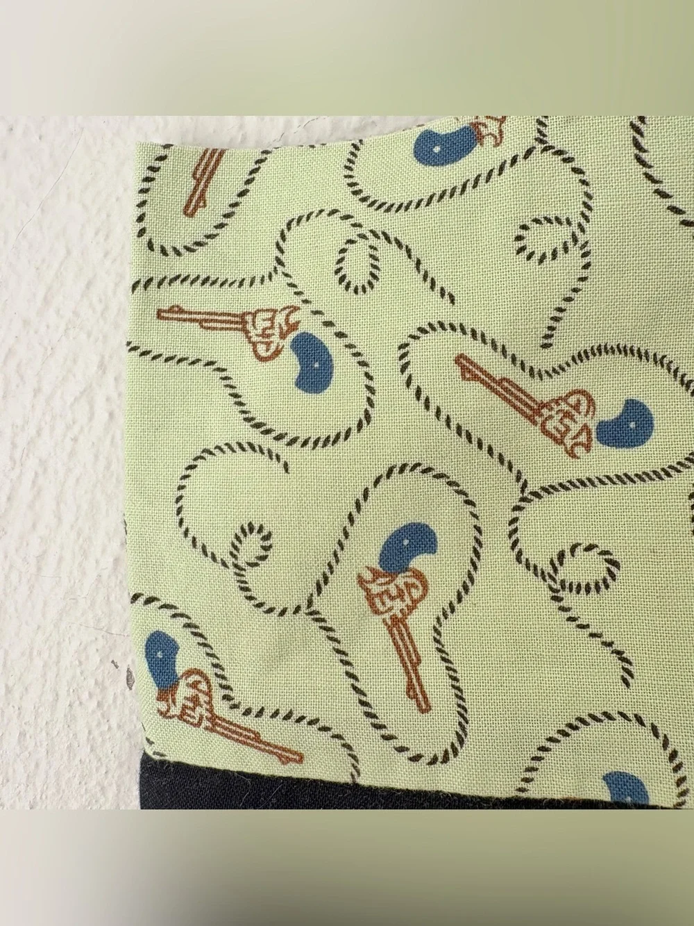 Vintage Alexander Henry Buckaroo Fabric Handmade Pillow‎ Case